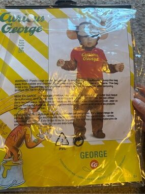 Curious George Monkey Costume 2T Halloween